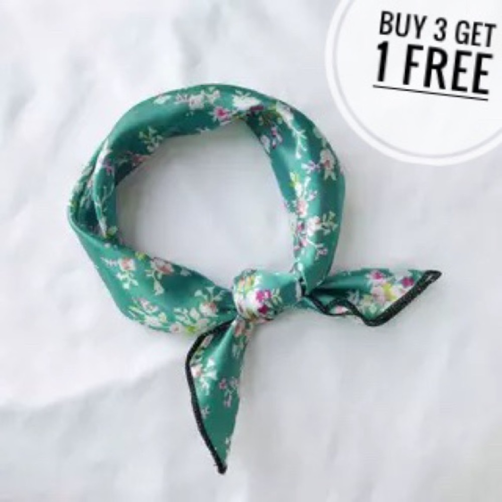 Boho Holiday Beach Silky Neck Square Scarf wrap